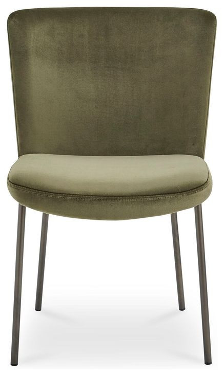 Early Green Upholstered Dining Chair Set of 2