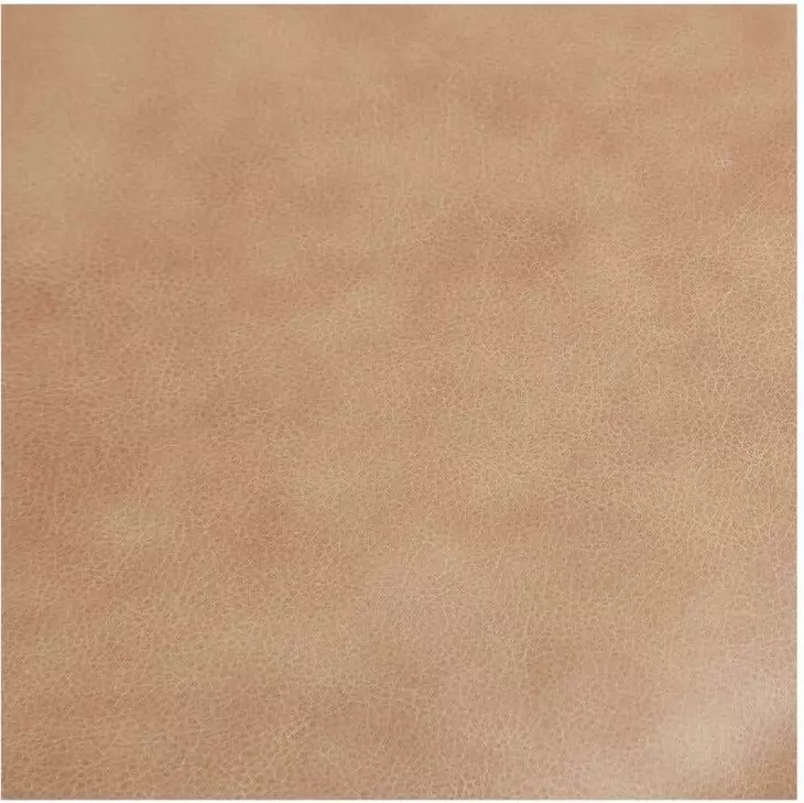 Early Tan Leather Upholstered Counter Height Stool