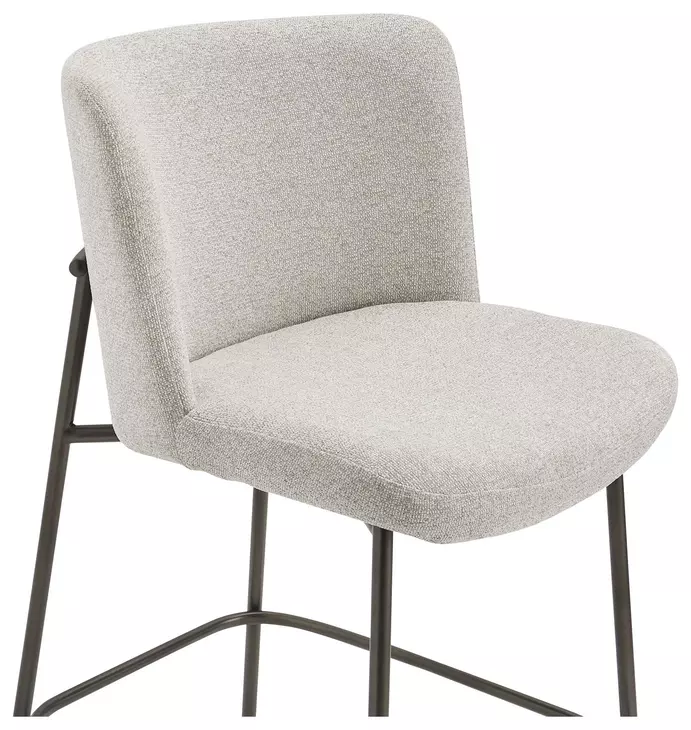 Early Beige Performance Fabric Upholstered Counter Height Stool