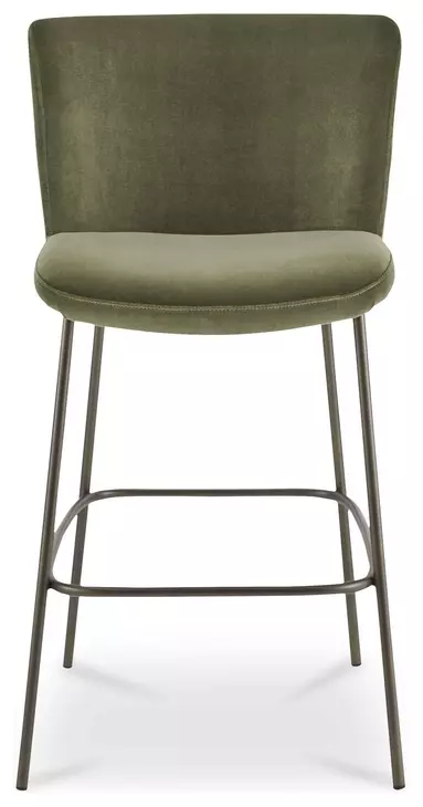 Early Green Upholstered Bar Stool