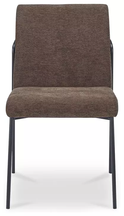 Danny Dark Brown Upholstered Dining Chair Set of 2