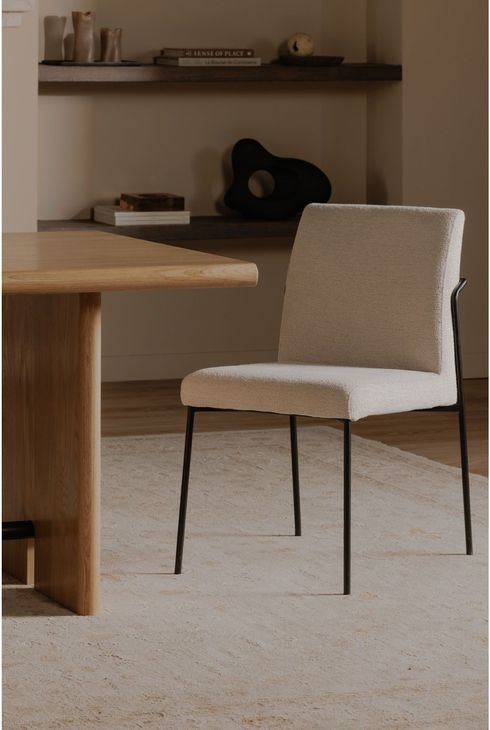 Danny Ivory Upholstered Dining Chair Set of 2