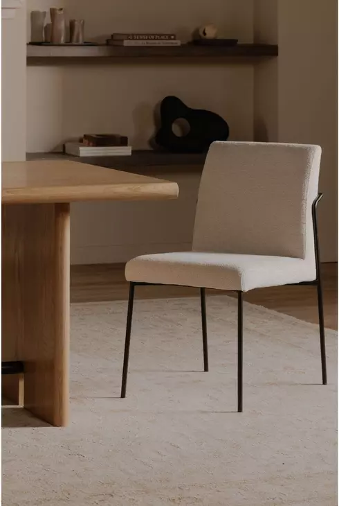 Danny Ivory Upholstered Dining Chair Set of 2