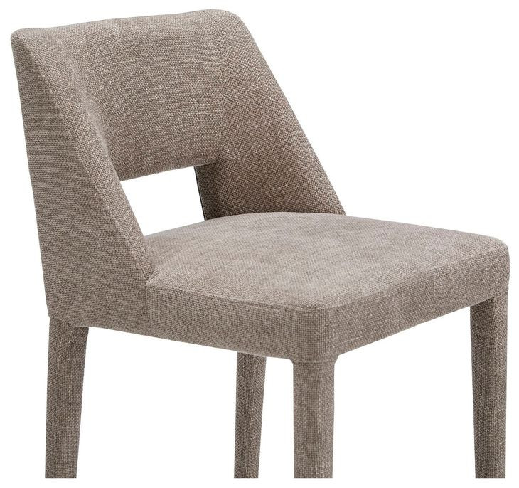 Joyce Light Brown Performance Fabric Upholstered Counter Height Stool