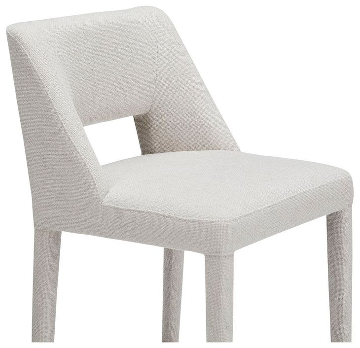 Joyce Beige Performance Fabric Upholstered Counter Height Stool