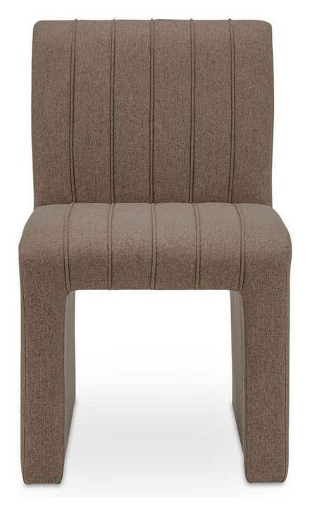 Sally Light Brown Performance Fabric Upholstered Dining Chair
