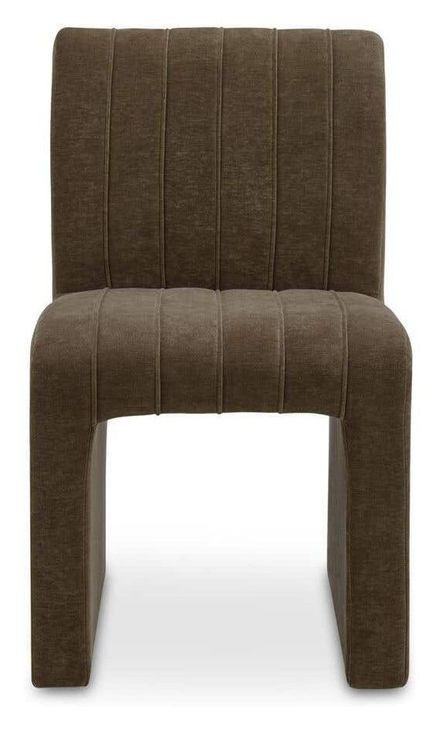 Sally Cedar Green Performance Fabric Upholstered Dining Chair