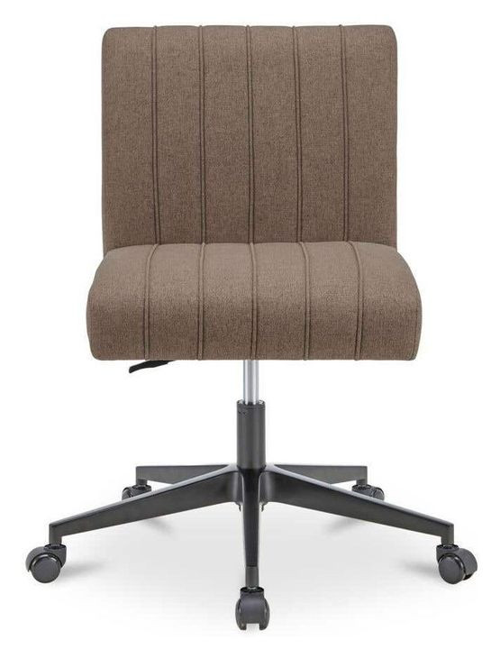 Sally Light Brown Performance Fabric Upholstered Office Chair