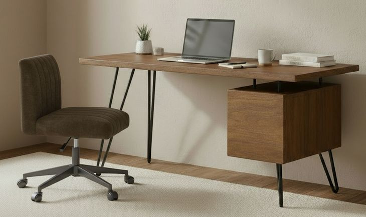 Sally Cedar Green Performance Fabric Upholstered Office Chair