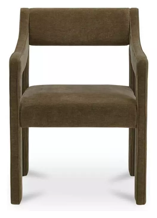 Elise Cedar Green Performance Fabric Upholstered Dining Chair