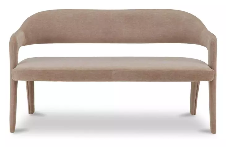 Martens Camel Upholstered Dining Bench