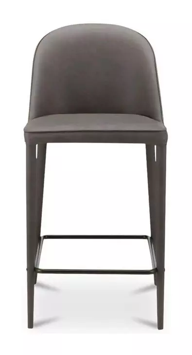 Burton Gray Upholstered Counter Height Stool