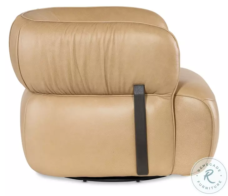 Millcott Texas Stone Leather Swivel Chair