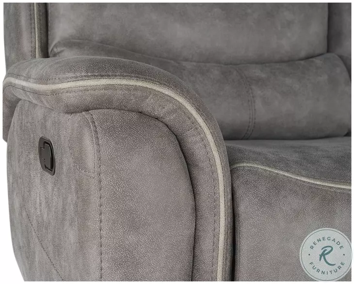 Kamari Gray Dual Reclining Sofa From New Classic | Coleman Furniture