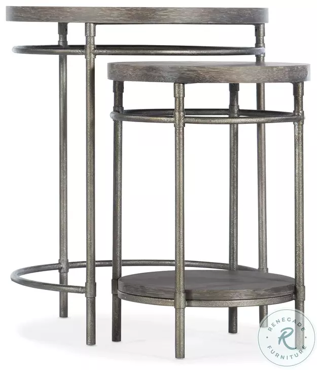 5903-80113-85 Natural And Golden Brown Nesting Tables