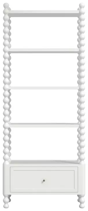 Haven Warm White Etagere with 4 Shelves