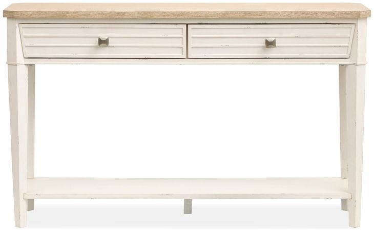 Echo Isles Sea Pearl and Driftwood Rectangular Sofa Table