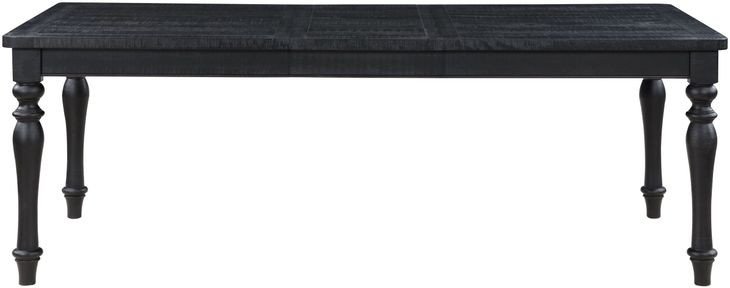 Odessa Black 66" Extendable Rectangular Dining Table