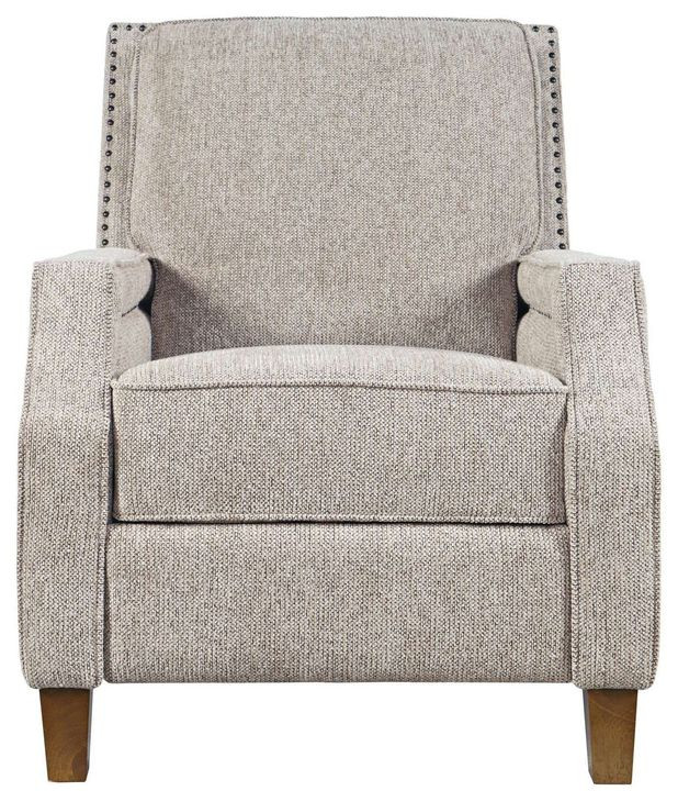 York Sand Recliner Accent Chair with Nailhead Trim