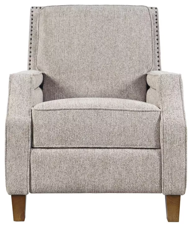 York Sand Recliner Accent Chair with Nailhead Trim