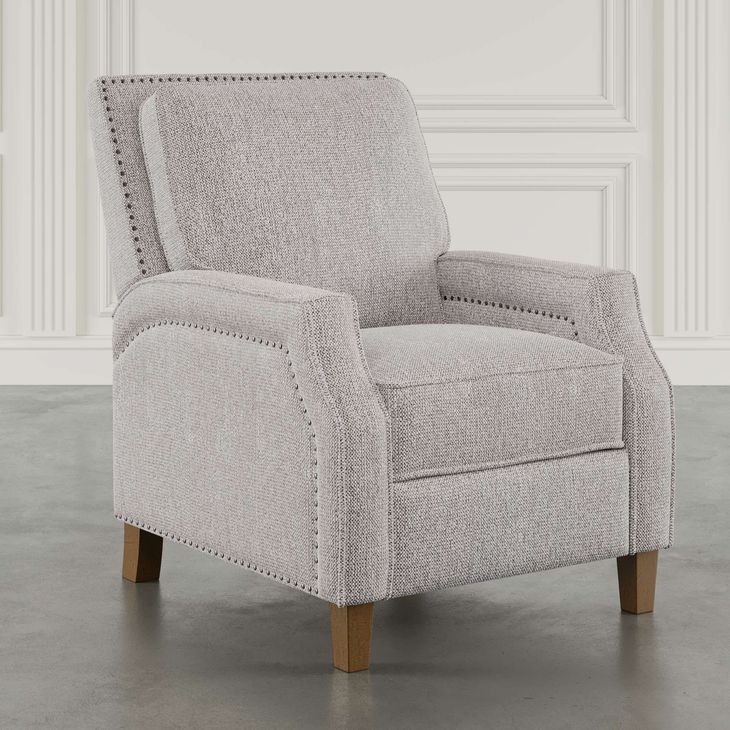 York Sand Recliner Accent Chair with Nailhead Trim