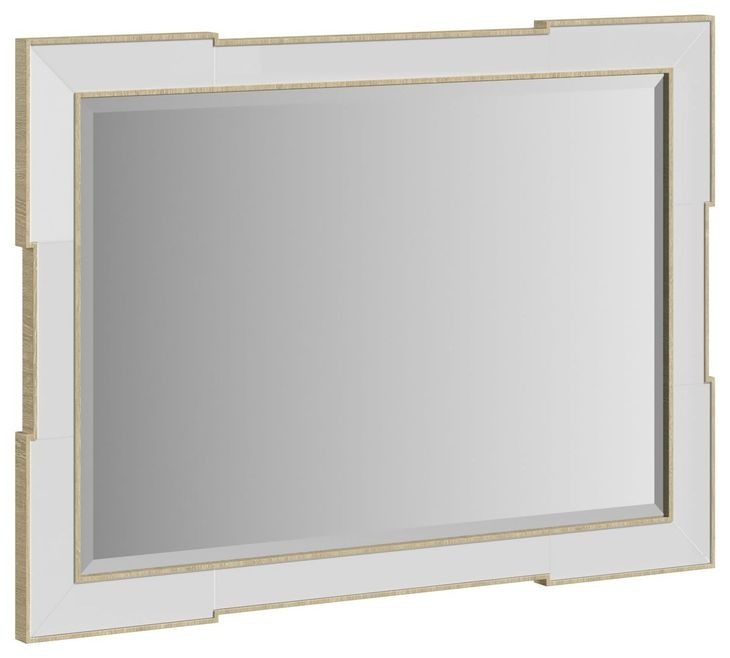 Eave Milk Rectangle Accent Mirror