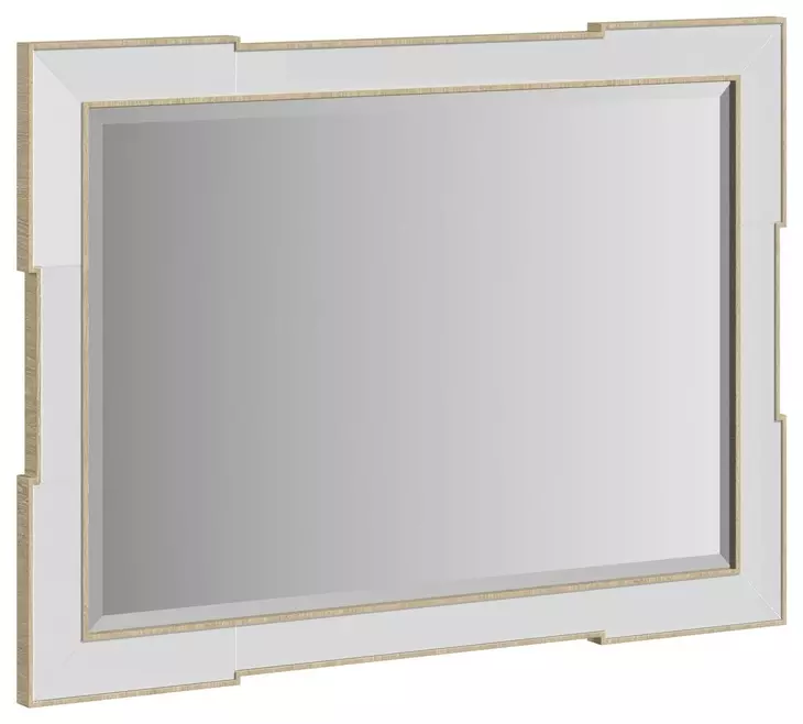 Eave Milk Rectangle Accent Mirror