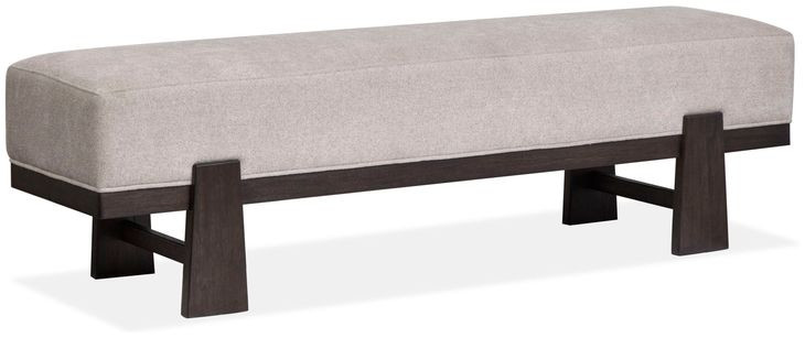 Tauren Gray Upholstered Bench
