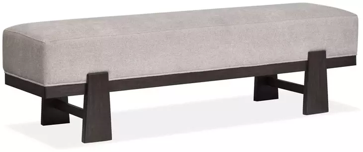 Tauren Gray Upholstered Bench