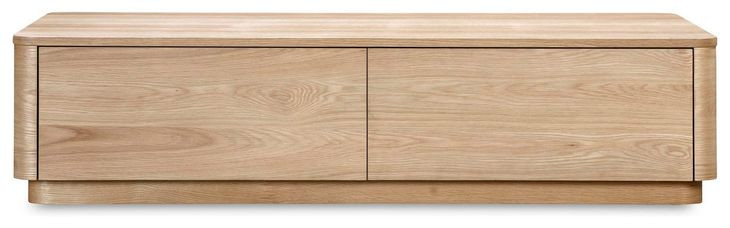 Round Off Natural Oak Rectangular Coffee Table