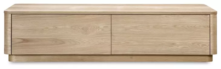 Round Off Natural Oak Rectangular Coffee Table