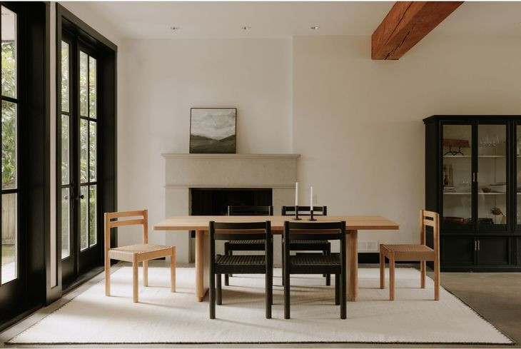 Round Off Natural Oak 88" Rectangular Dining Table