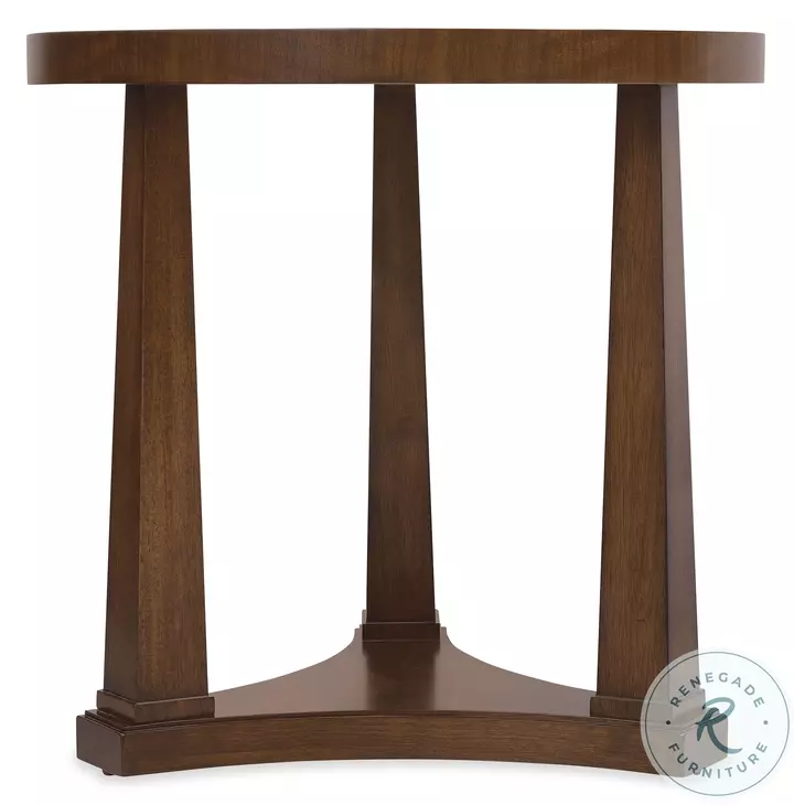 Auburn Grove Classic Walnut Round End Table