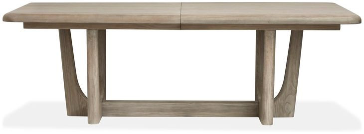 Braelyn Dorian Gray 114" Extendable Rectangular Dining Table