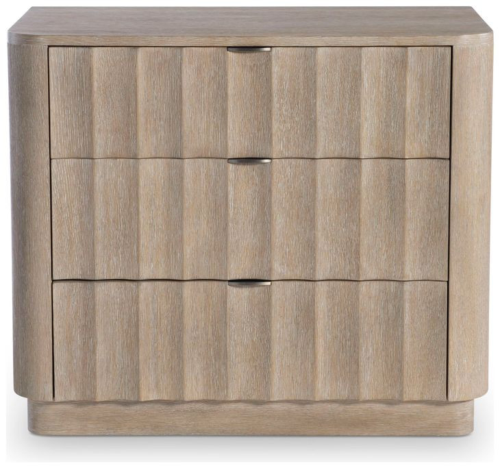 Loggia Aria 3 Drawer 33" Nightstand with USB Charging