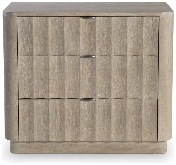 Loggia Aria 3 Drawer 33" Nightstand with USB Charging