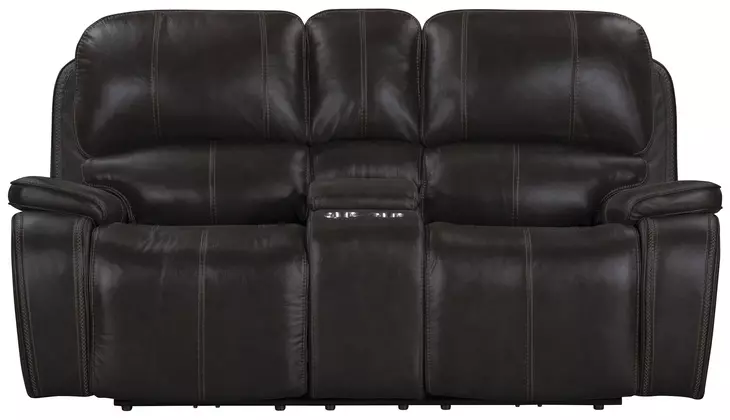 Brookings Charcoal 79" Loveseat with Dual Recliner