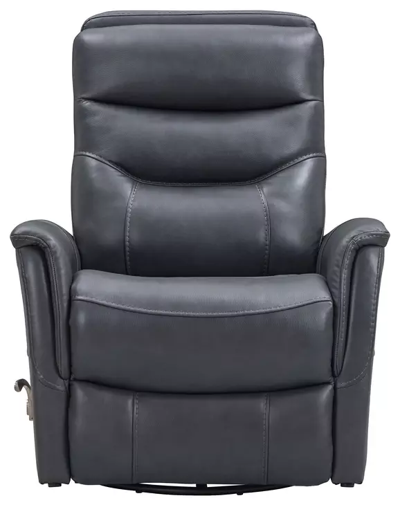 Gemini Milan Navy Leather Swivel Glider Recliner
