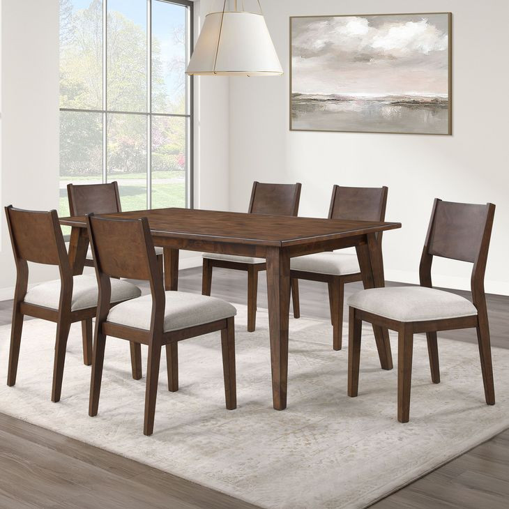 Canton Brown Rectangular Dining Room Set