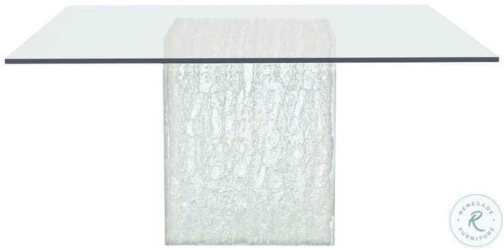 Arctic Clear 60" Square Dining Table