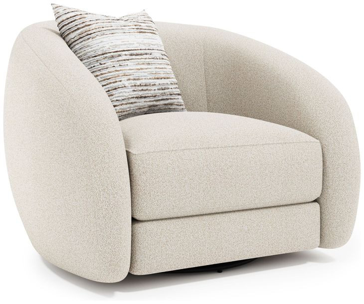 Austen Beige Swivel Chair