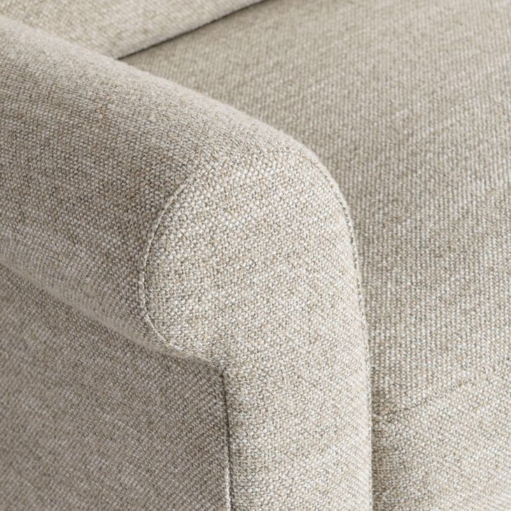 Keirnan Beige 96" Sofa with Pillow