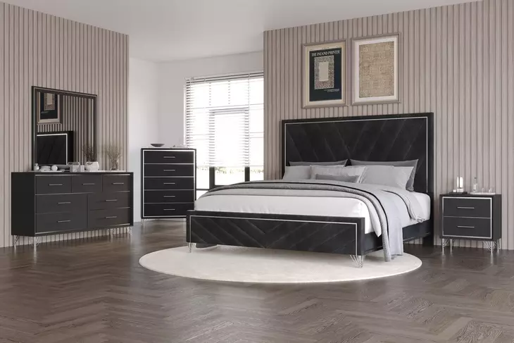 Ava Ebony Square Dresser Mirror