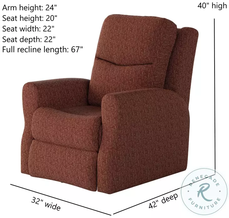 Fame Berber Henna Wall Hugger Recliner