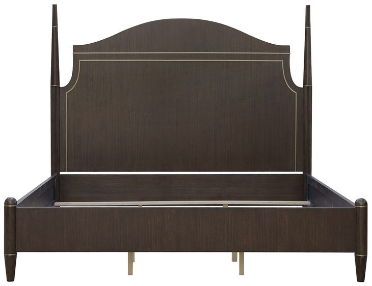 Asher Park Piano Brown King Poster Bed
