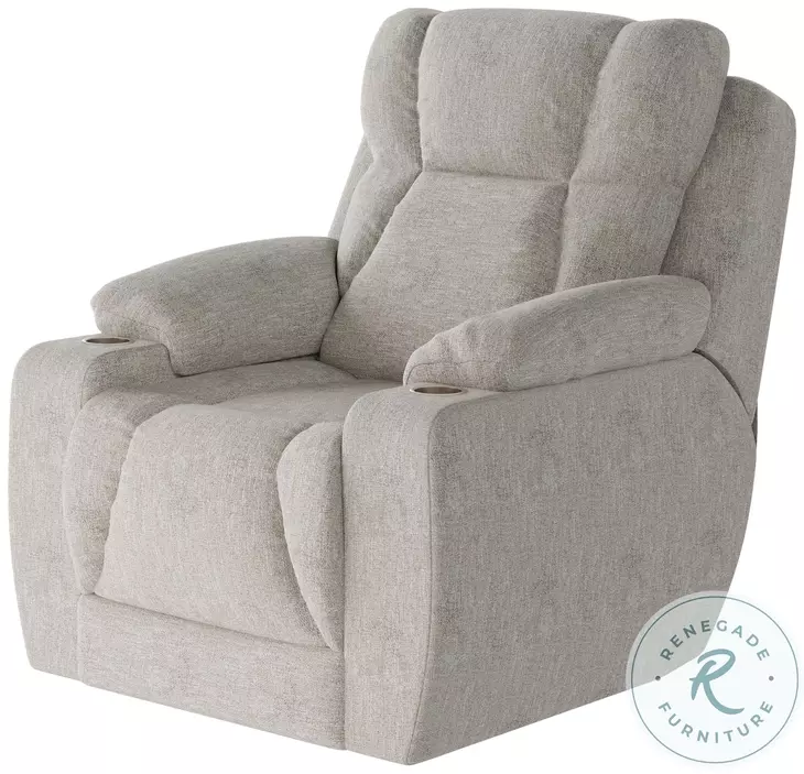 Challenger Athens Natural Power Headrest Wall Hugger Big Mans Recliner