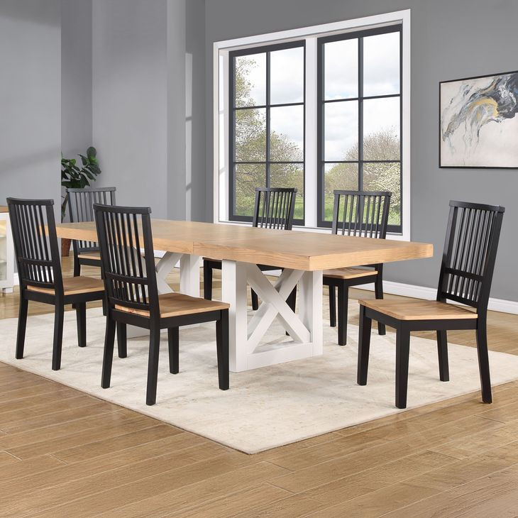 Magnolia Black Slat Back Side Chair Set of 2