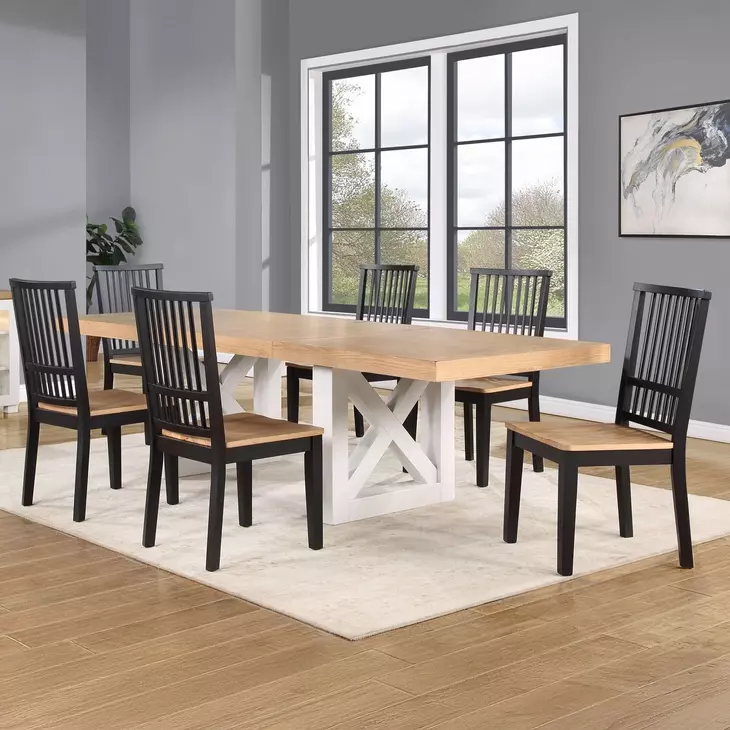 Magnolia Black Slat Back Side Chair Set of 2