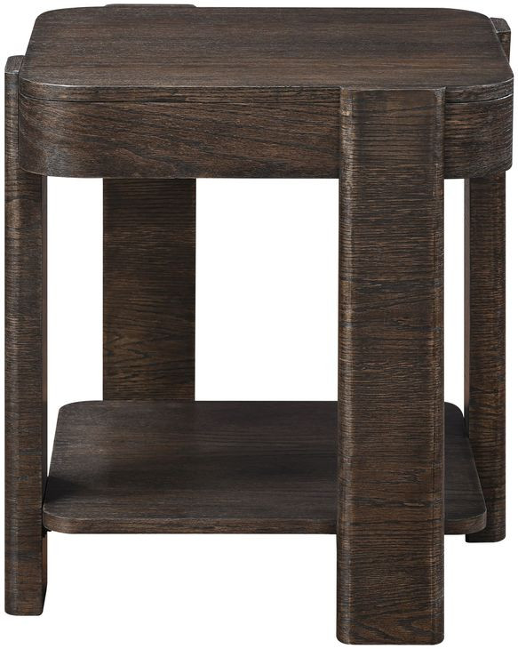 Salina Espresso Square End Table