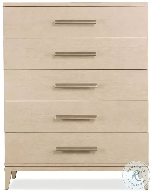 Wendover Polished Limestone 5 Drawer Chest